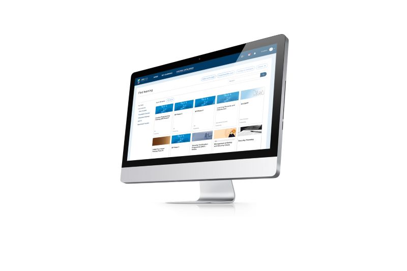 Learning page computer screen mock up