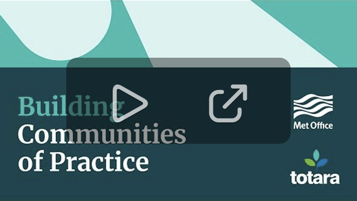 Learn more about how The Met Office build Communities of Practice for social and collaborative learning using Totara with this webinar recording
