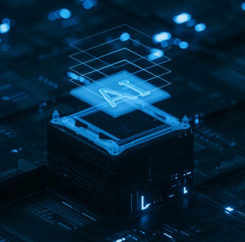 Tile image representing AI - discover how to get the best out of Totara's AI features