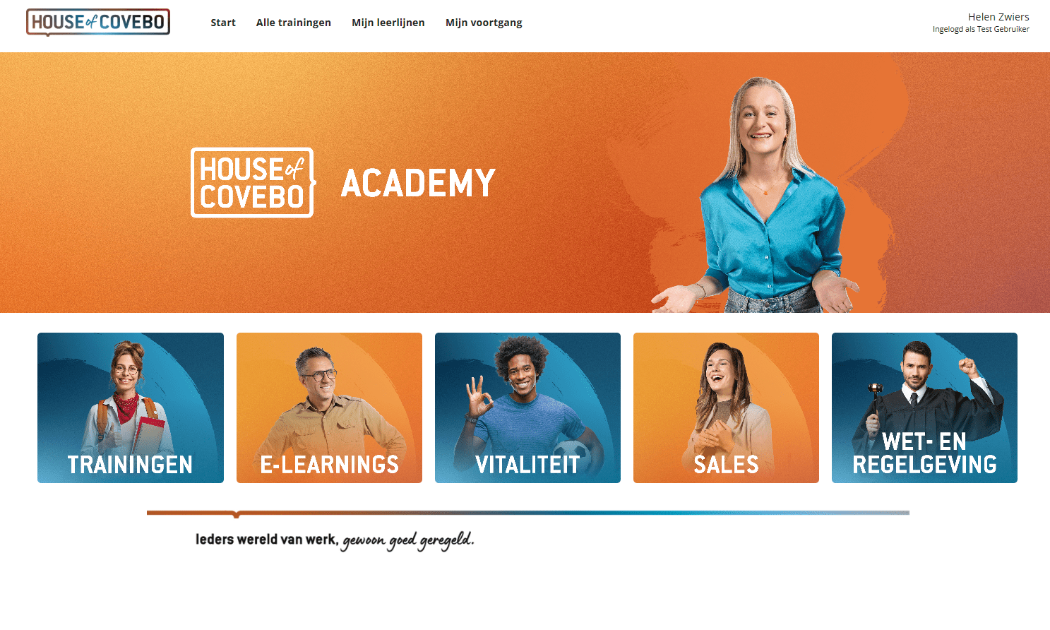 Tablero LMS de House of Covebo