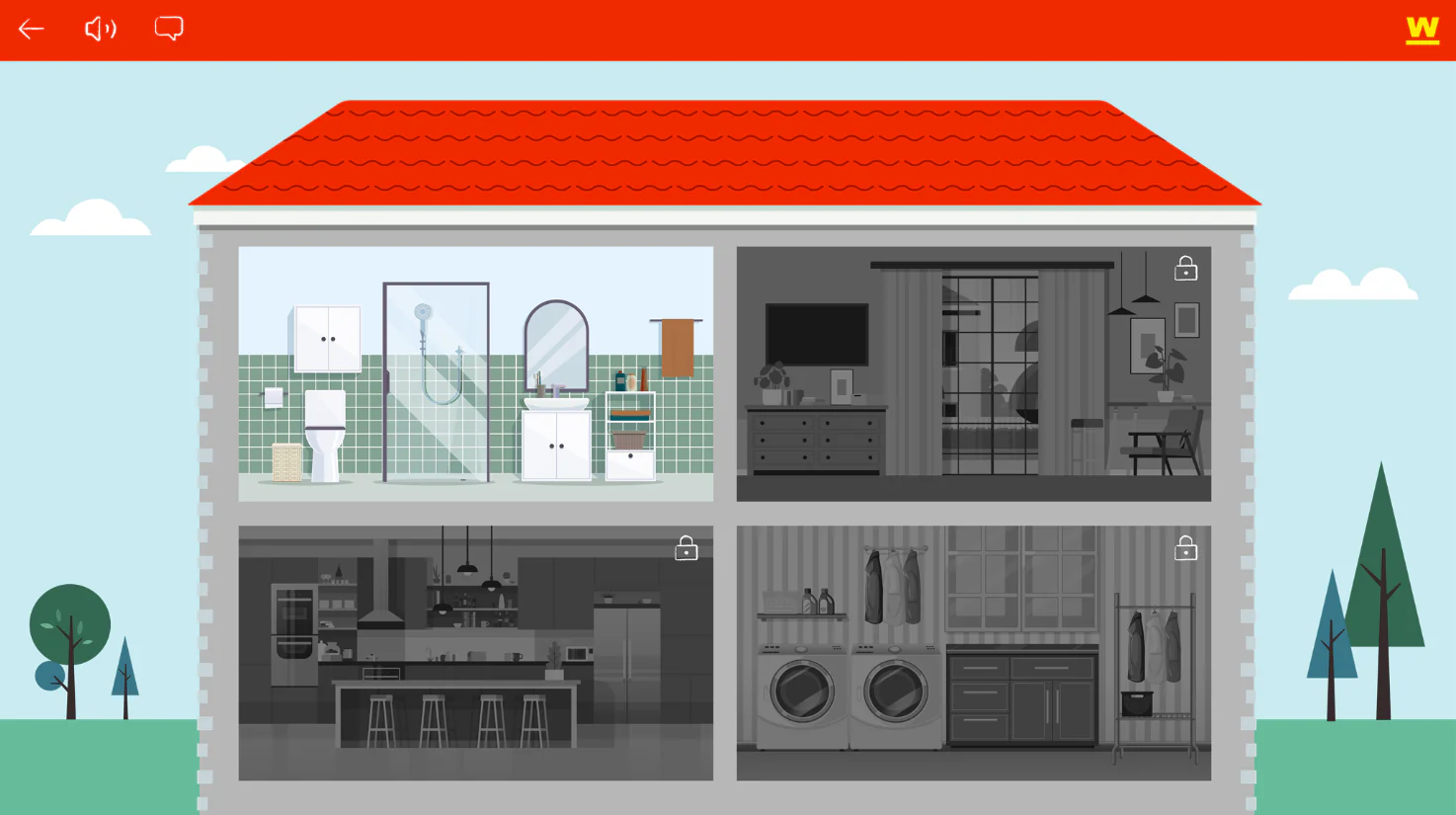 Un curso en un LMS con un juego interactivo