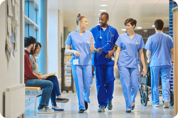 Uk NHS healthcare LMS image of staff