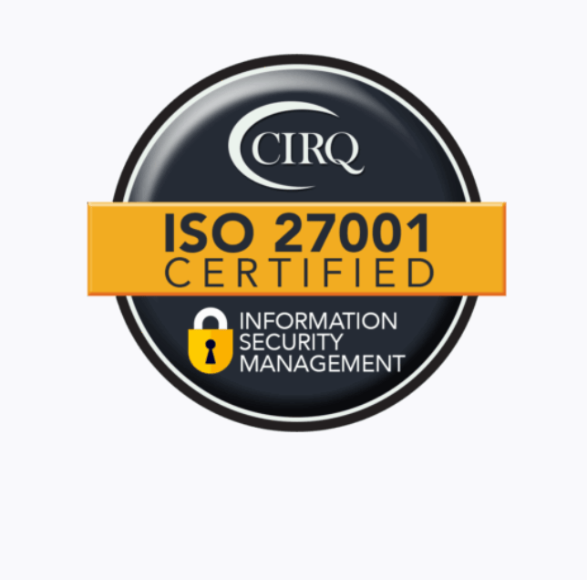ISO 27001 certified badge